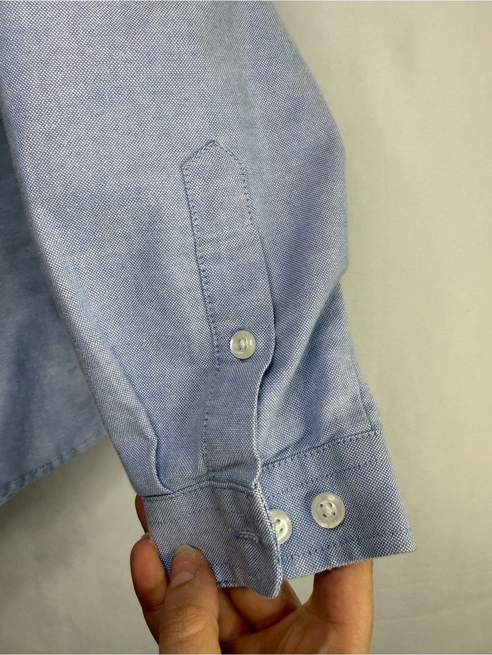 Parker Women’s Light Blue Oxford Cotton Blend Button Down Shirt, Size S - Picture 4 of 6